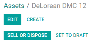 Disposal دارایی در حسابداری اودو
