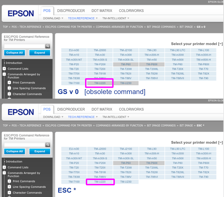 ارزیابی سازگاری Epson از وب‌سایت Epson.