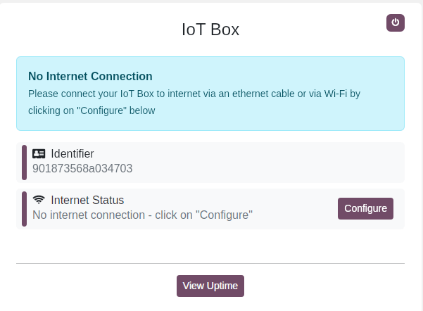 هات‌اسپات WiFi جعبهٔ اینترنت اشیا