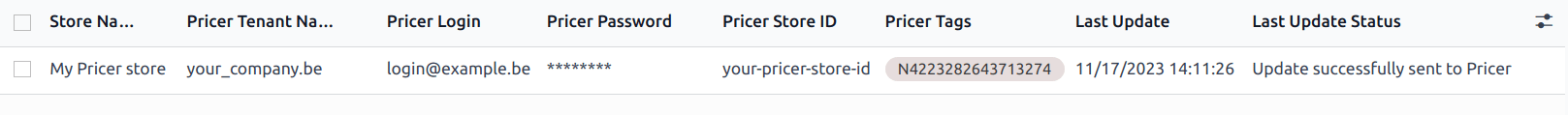 پیکربندی یک فروشگاه Pricer