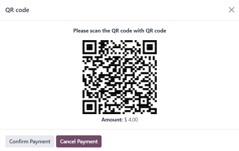 نمونه پرداخت با QR code