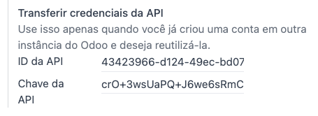 انتقال API Credentials.